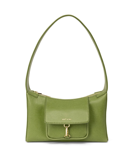 LOTI Vegan Shoulder Bag - Vintage | Color: Green - variant::frog