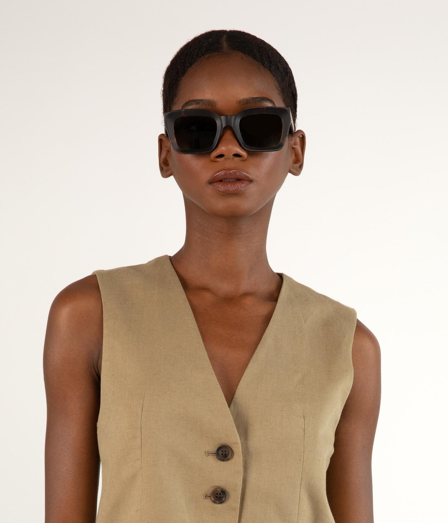 PIA Leopard Rectangle Sunglasses | Color: Leopard - variant::leopard