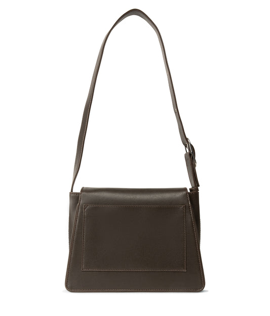 LEIA Vegan Shoulder Bag - Vintage | Color: Brown - variant::espresso
