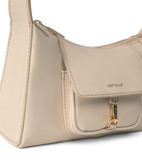 LOTI Vegan Shoulder Bag - Vintage | Color: White - variant::vanilla