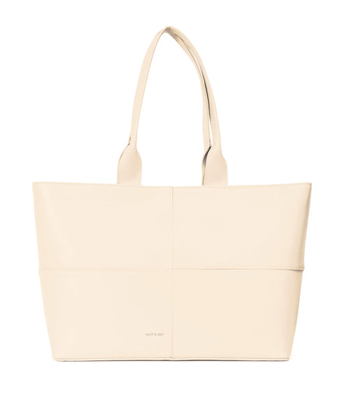 TRISTAN Vegan Tote Bag - Arbor | Color: White, Beige - variant::macadamia