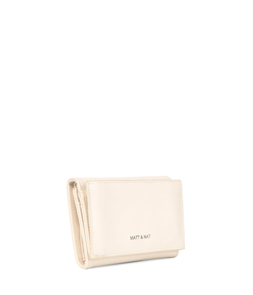POEM Vegan Folded Wallet - Arbor | Color: White, Beige - variant::macadamia