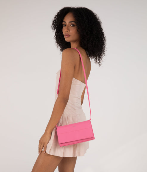 EMI Vegan Crossbody Bag - Purity | Color: Pink - variant::rosebud