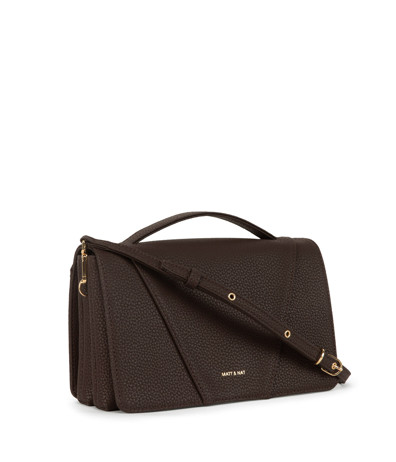 RENEE Vegan Crossbody Bag - Purity | Color: Brown - variant::truffle