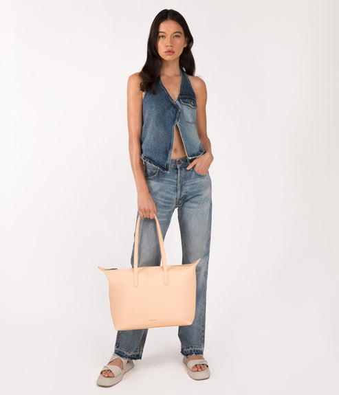 ABBI Vegan Tote Bag - Purity | Color: Brown - variant::truffle