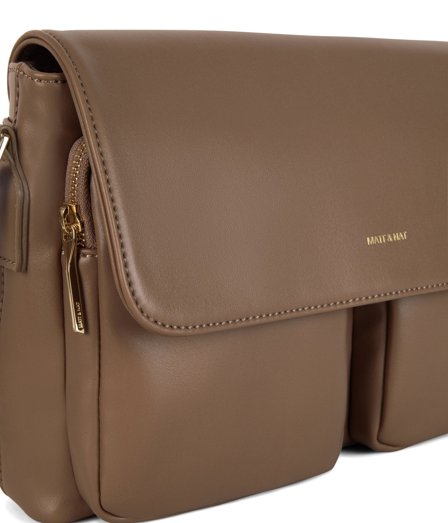 PEPI Vegan Crossbody Bag - Sol | Color: Brown - variant::twig