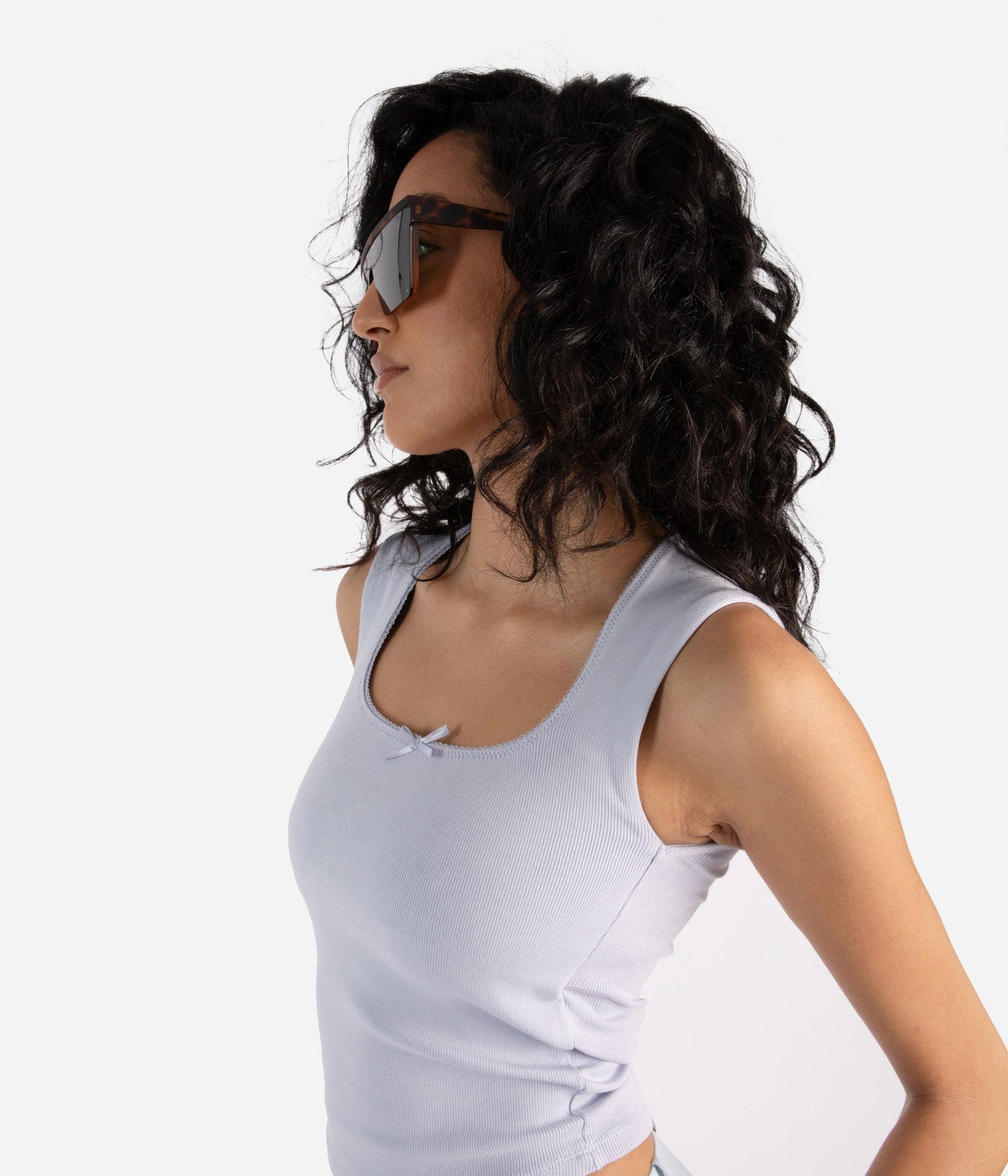 LYN Brown Square Sunglasses | Color: Brown - variant::brown