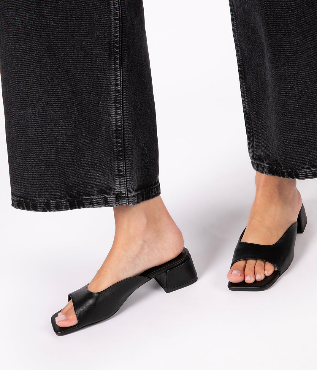 ANGELE Women’s Vegan Sandals | Color: Black - variant::black