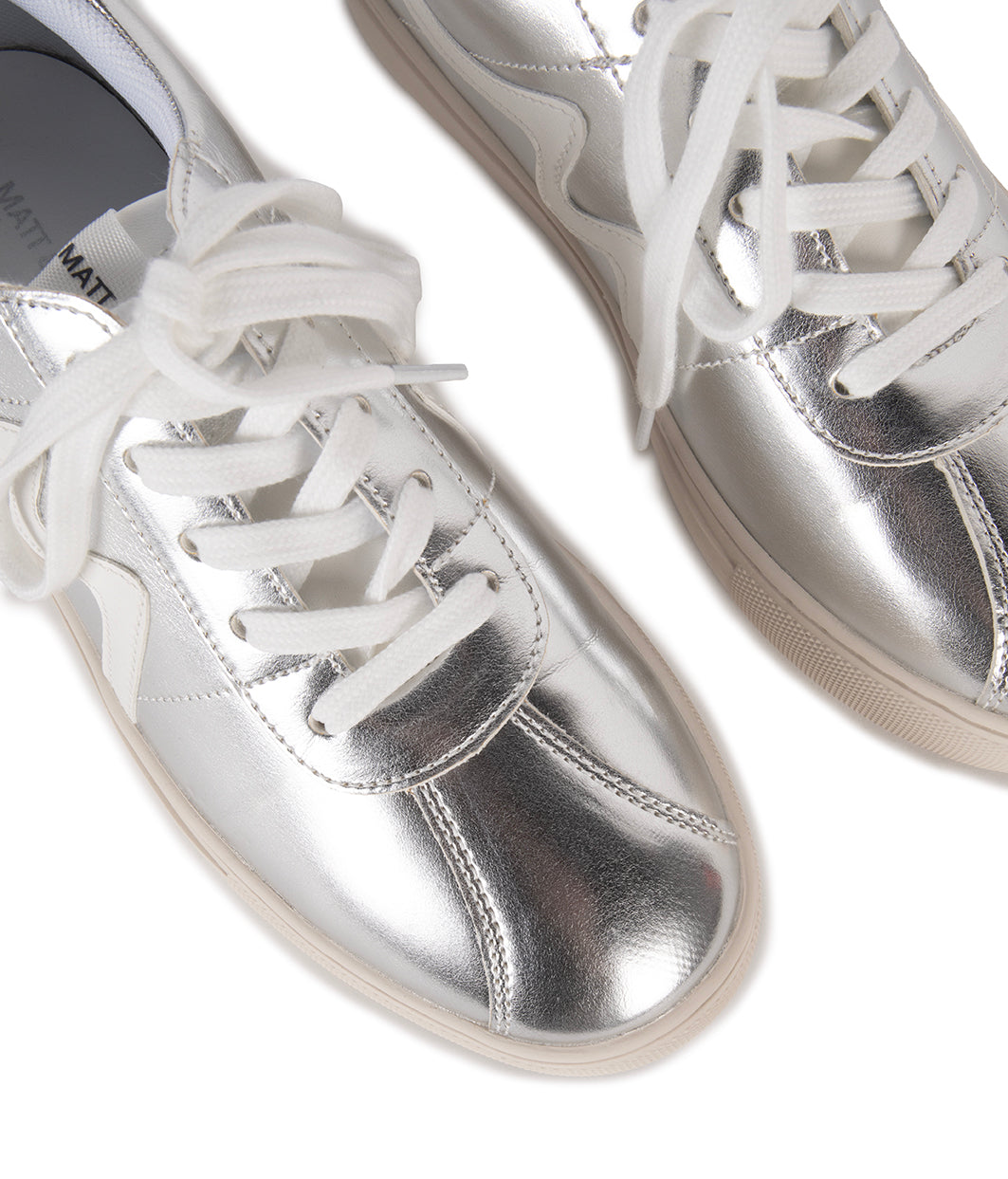 EIRA Women's Vegan Sneakers | Color: Silver - variant::silver