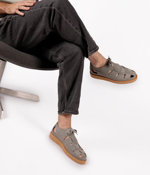 IZAK Men's Vegan Sandals | Color: Grey - variant::grey