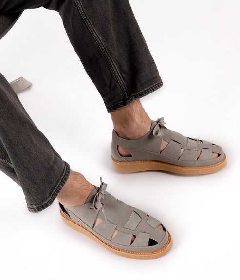 IZAK Men's Vegan Sandals | Color: Grey - variant::grey