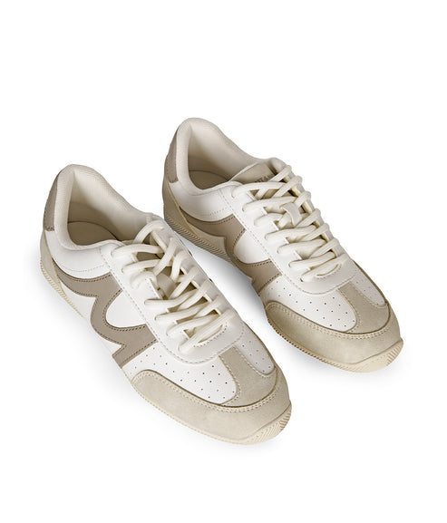 SAKURA Women's Vegan Sneakers | Color: White - variant::white