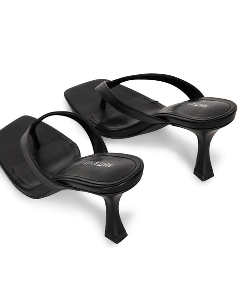 ZEINA Women’s Vegan Sandals | Color: Black - variant::black