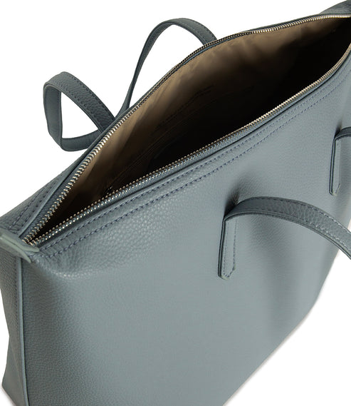 ABBI Vegan Tote Bag - Grain | Color: Aquamarine - variant::aquamarine