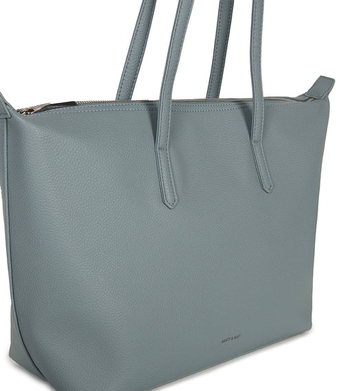 ABBI Vegan Tote Bag - Grain | Color: Aquamarine - variant::aquamarine