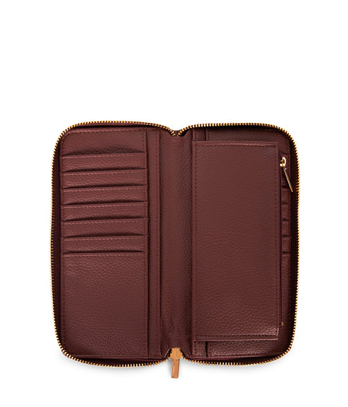 CENTRAL Vegan Wallet - Grain | Color: Cherry - variant::cherry