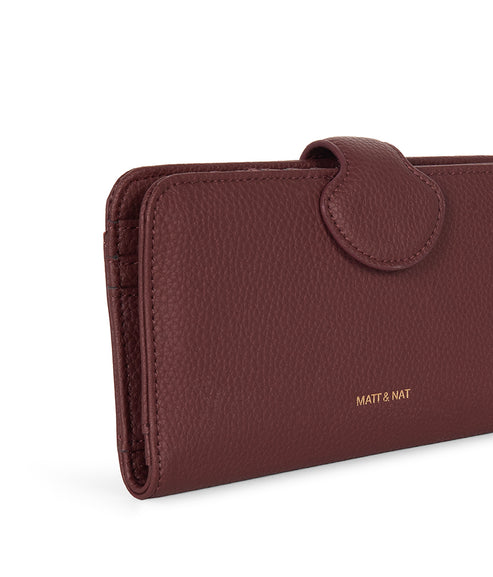 FLOAT Vegan Wallet - Grain | Color: Cherry- variant::cherry