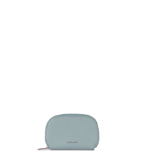 NADYA Vegan Card Holder – Grain | Color: Aquamarine - varian:: aquamarine