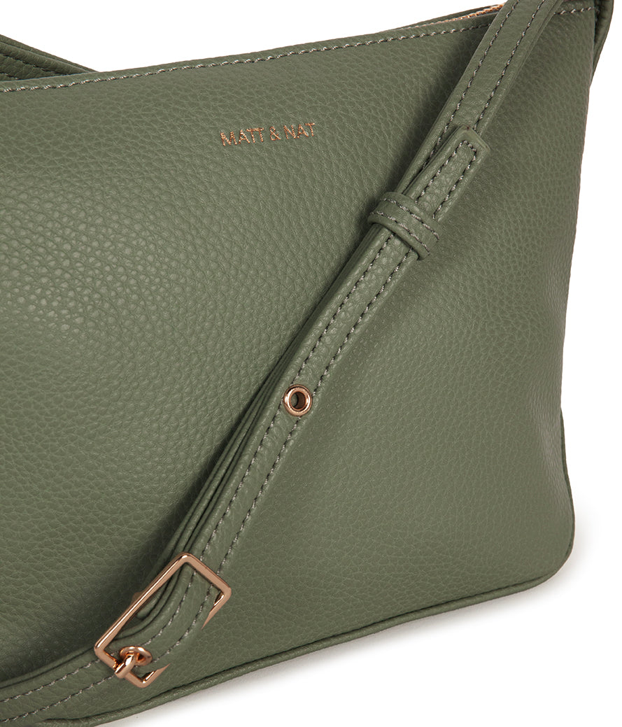 SAM Vegan Crossbody Bag - Grain | Color: Olivine - variant::olivine