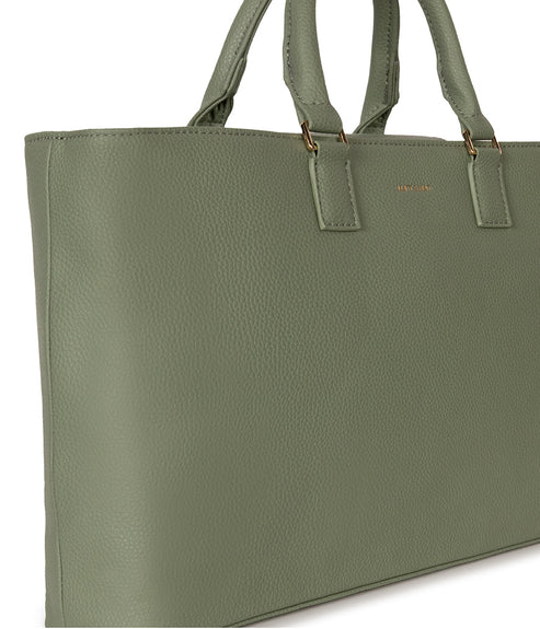 SEVYN Vegan Satchel - Grain | Color: Olivine - variant::olivine