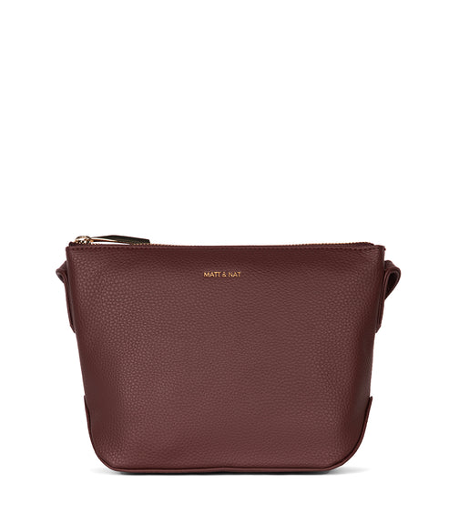 SAM Vegan Crossbody Bag - Grain | Color: Cherry - variant::cherry