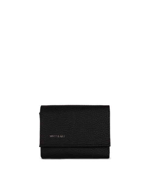 ARTIN Vegan Wallet - Grain | Color: Black - variant::black