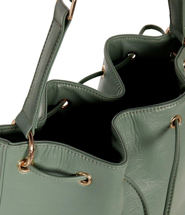 JAN Vegan Bucket Bag – Theme | Color: Tea - variant::tea