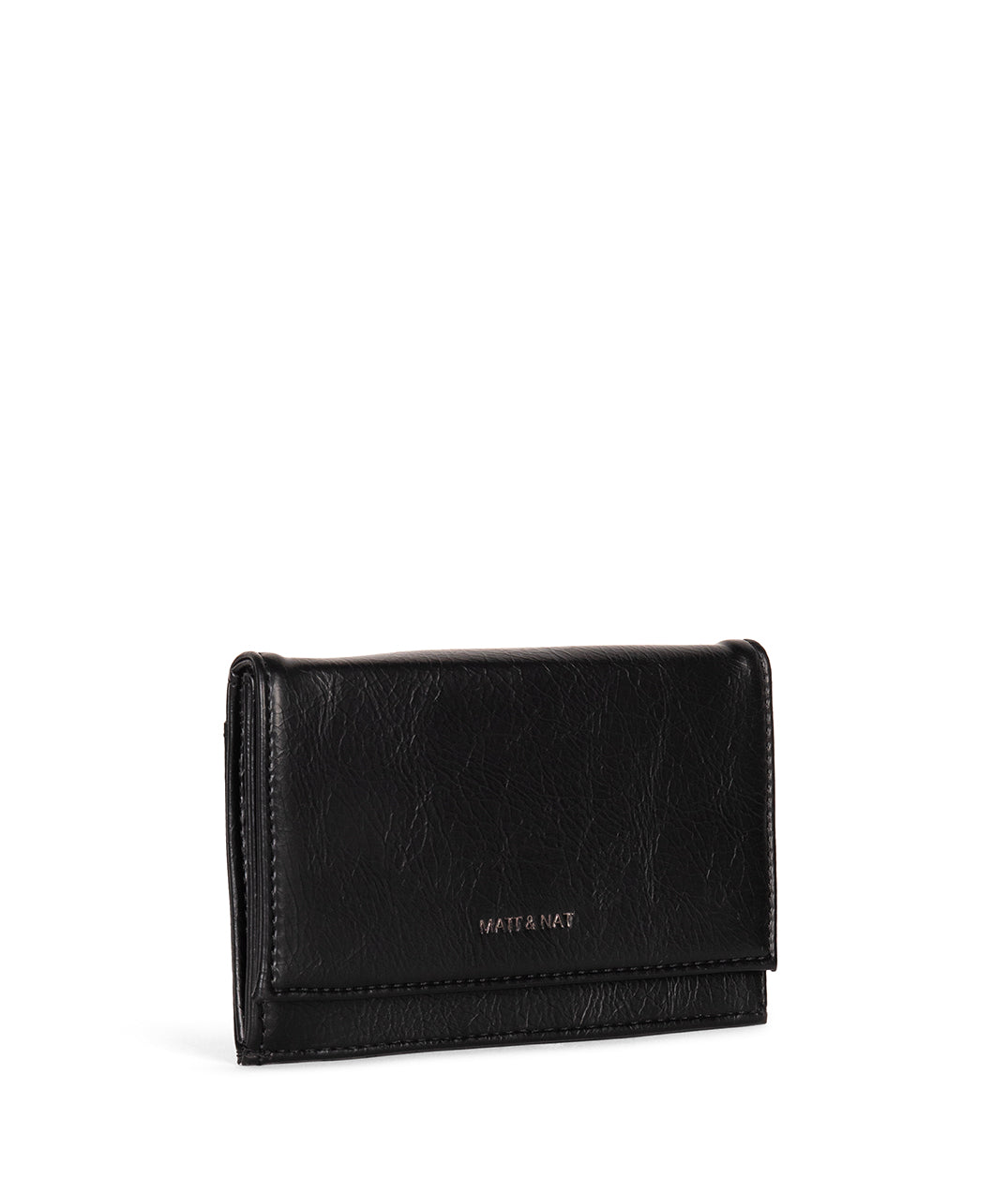 LORIS Vegan Card Holder - Grain | Color: Black - variant::black