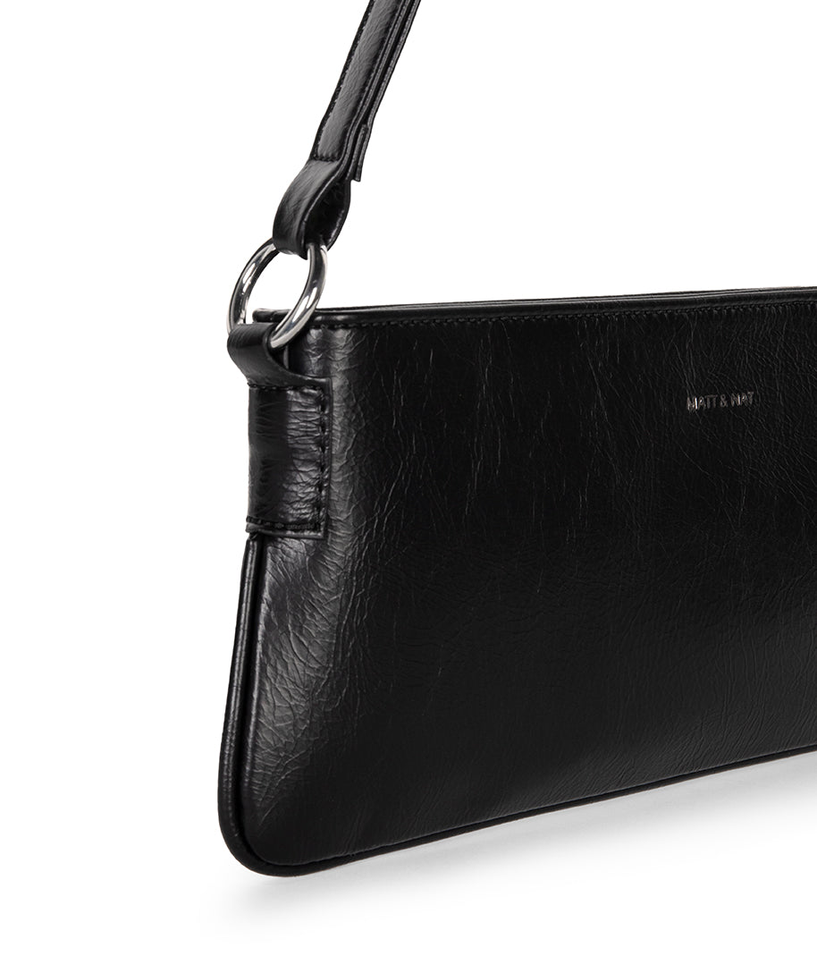 YVONNE Vegan Shoulder Bag - Theme | Color: Black - variant::black