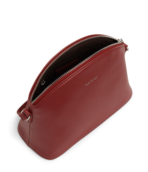 LEONA Vegan Crossbody Bag - Loom | Color: Red - variant::gala