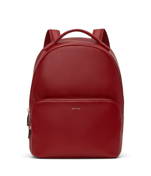 CARO Vegan Backpack - Loom | Color: Red - variant::plum