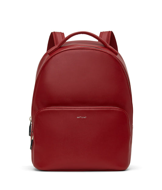 CARO Vegan Backpack - Loom | Color: Red - variant::plum