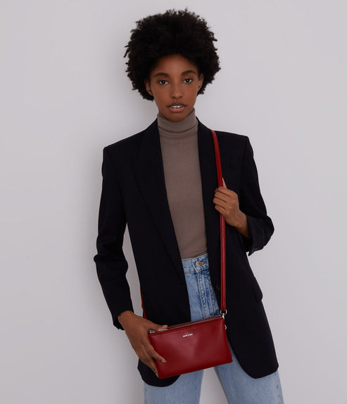 TRIPLET Vegan Crossbody Bag - Loom | Color: Grey - variant::essence