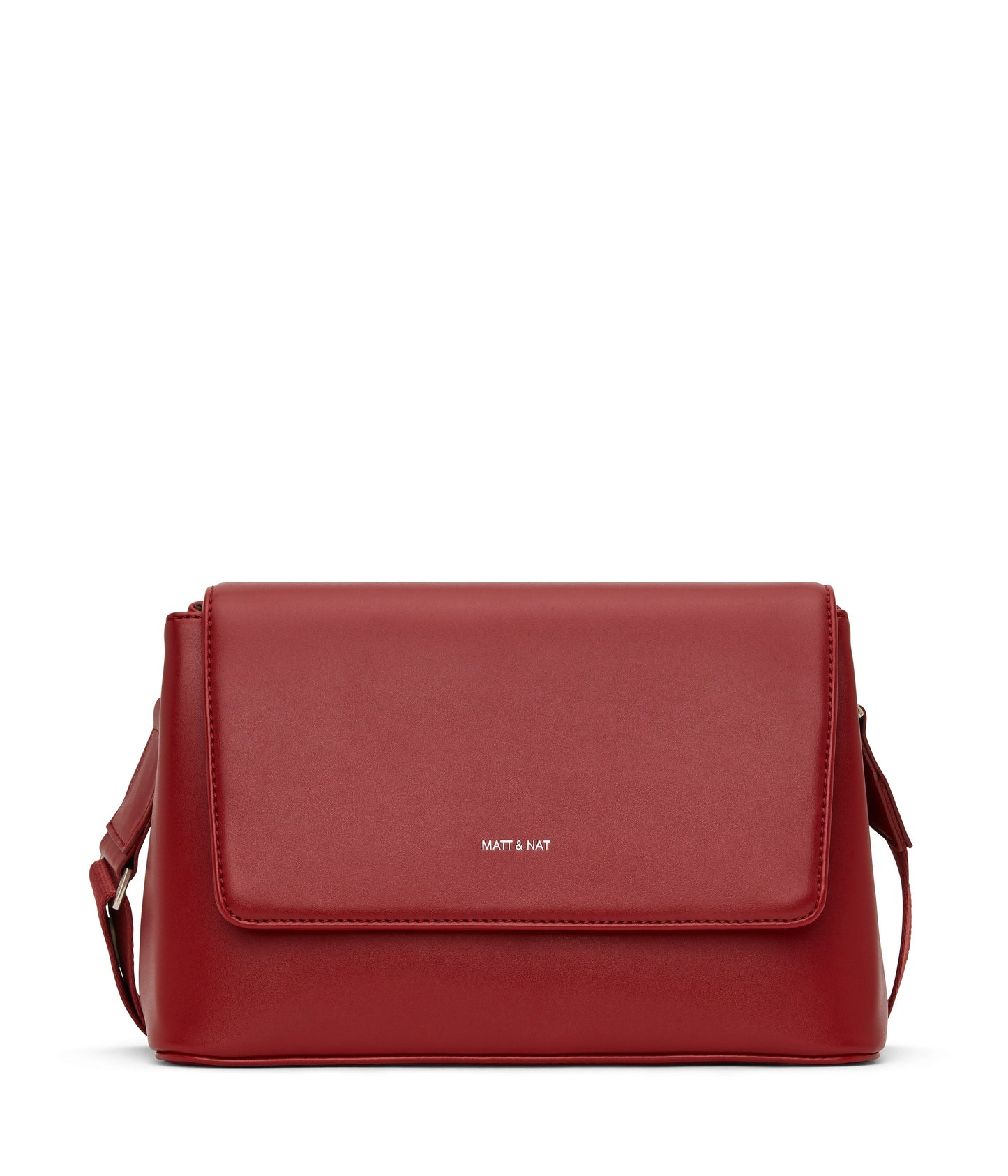 VIKA Vegan Crossbody Bag - Loom | Color: Red - variant::plum