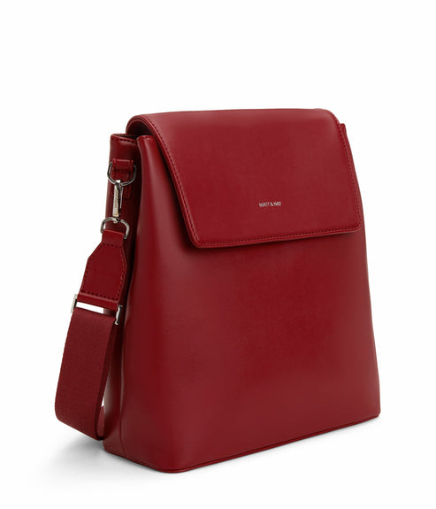 ANNEX Vegan Backpack - Loom | Color: Red - variant::plum