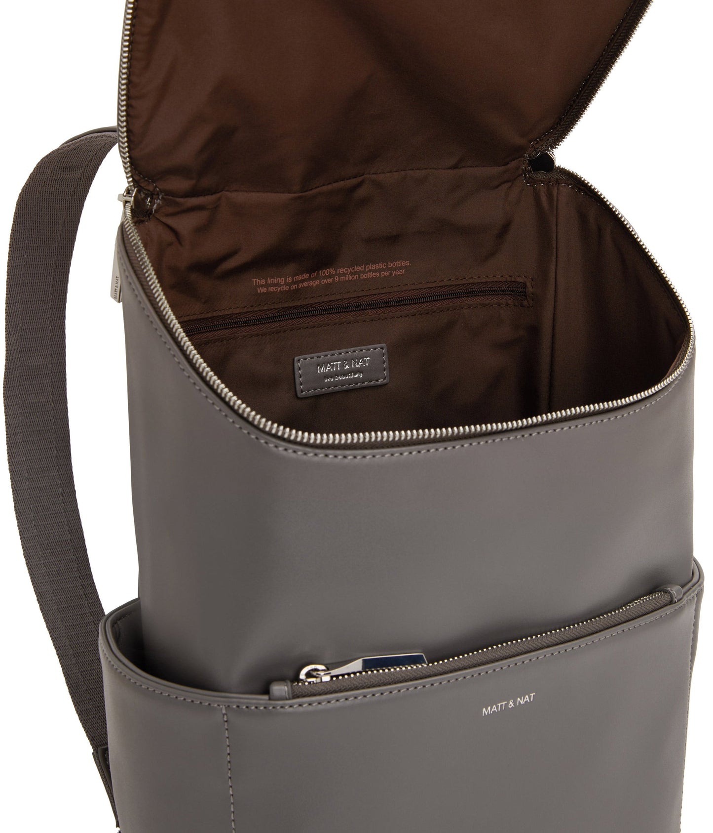 BRAVE MICRO Vegan Crossbody Bag - Loom | Color: Grey - variant::essence