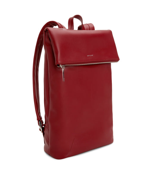 COLTON Vegan Backpack - Loom | Color: Red - variant::plum