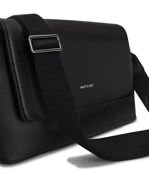 VIKA Vegan Crossbody Bag - Loom | Color: Black - variant::black