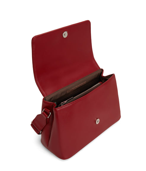 VIKA Vegan Crossbody Bag - Loom | Color: Red - variant::plum