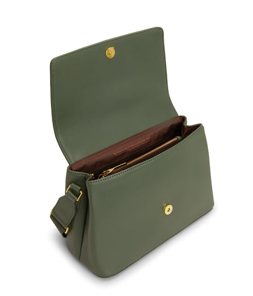 VIKA Vegan Crossbody Bag - Loom | Color: Green - variant::stem