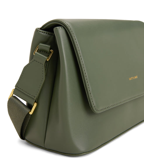 VIKA Vegan Crossbody Bag - Loom | Color: Green - variant::stem