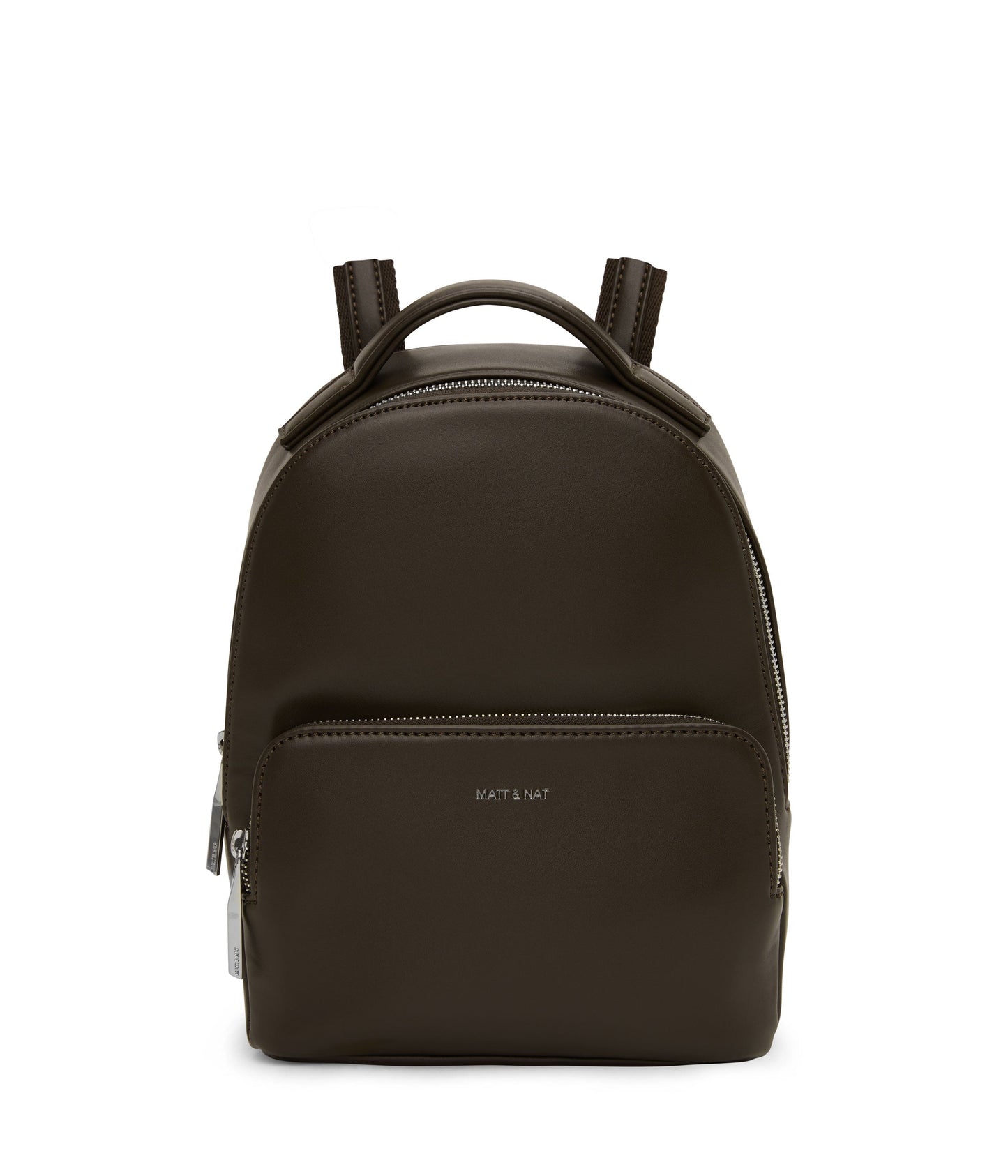 CAROSM Small Vegan Backpack - Loom | Color: Brown - variant::espresso