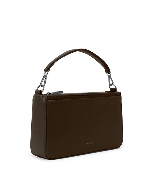 FENNE Vegan Convertible Crossbody Bag - Loom | Color: Brown - variant::espresso