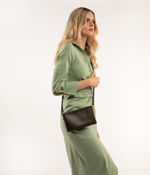 TRIPLET Vegan Crossbody Bag - Loom | Color: Black - variant::blacks