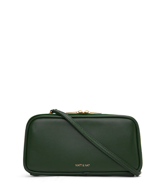 OLIV Vegan Crossbody Wallet - Loom | Color: Green - variant::vineyard