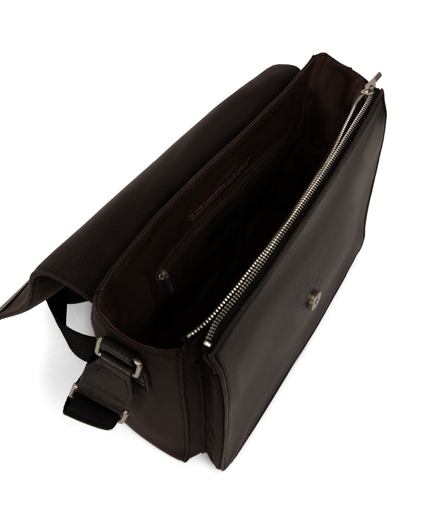 ANTON Vegan Messenger Bag - Canvas | Color: Black - variant::black