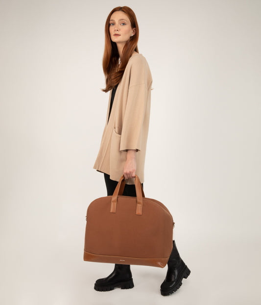 CALVI Vegan Weekender Bag - Canvas | Color: Black - variant::black