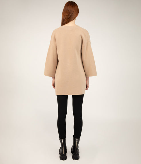 ELSA Women’s Open Front Cardigan | Color: White - variant::nude