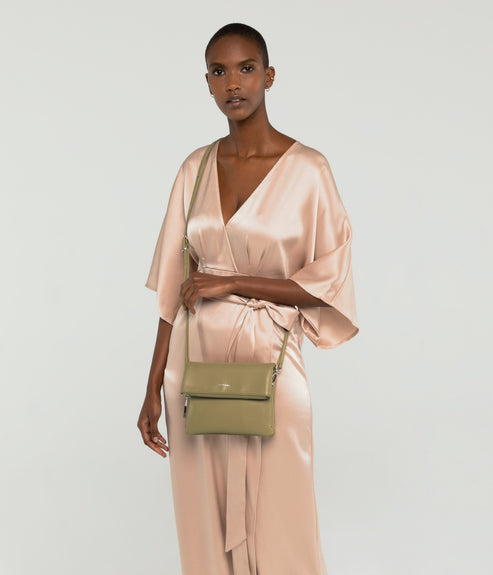 HILEY Vegan Crossbody Bag - Loom | Color: Green - variant::ivy