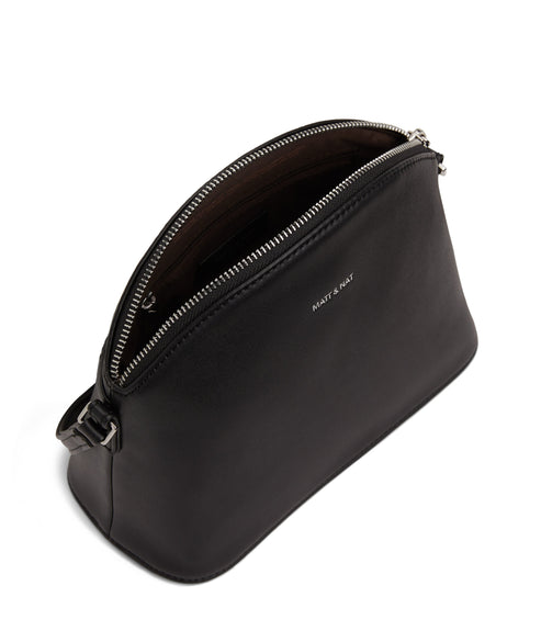 LEONA Vegan Crossbody Bag - Loom | Color: Black - variant::blacks